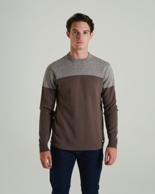 Brown Diesel Luigi Sweater Walnut Wood