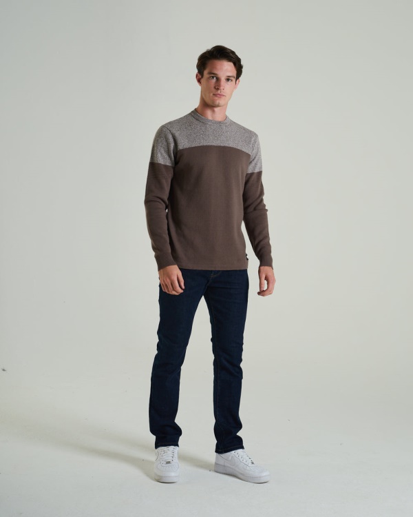Brown Diesel Luigi Sweater Walnut Wood