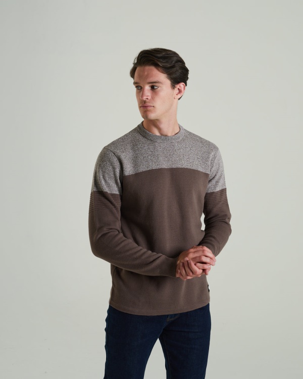 Brown Diesel Luigi Sweater Walnut Wood
