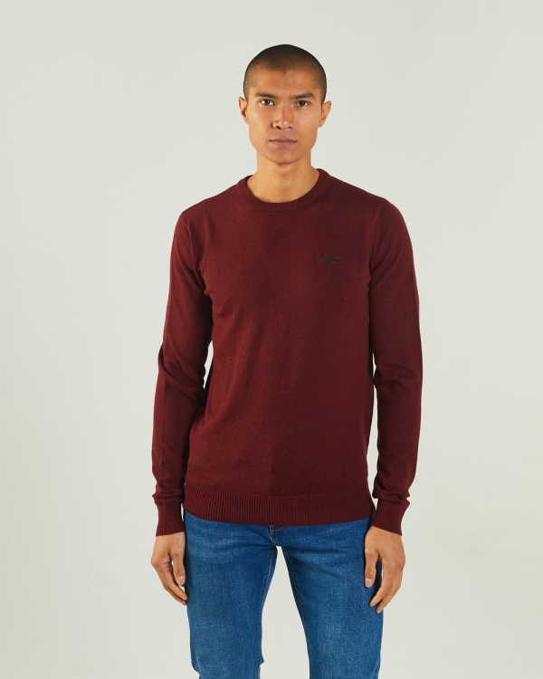 Dylan Round Neck Biking Red Melange Diesel