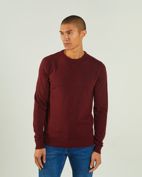 Dylan Round Neck Biking Red Melange Diesel