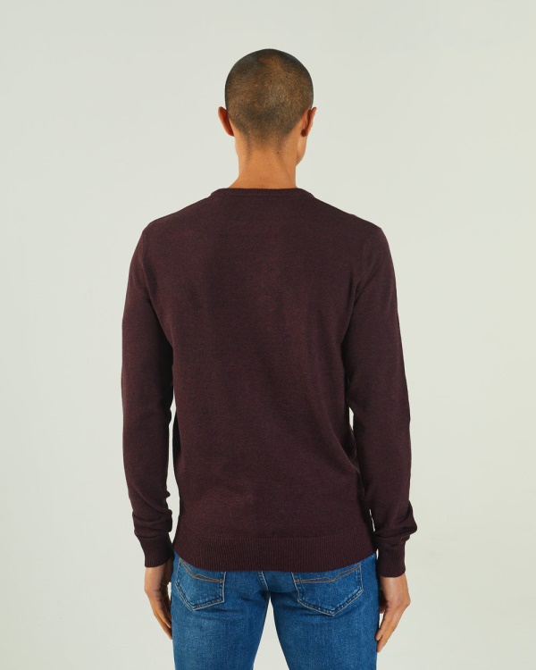 Wine Diesel Dylan Round Neck Port Royale Mel