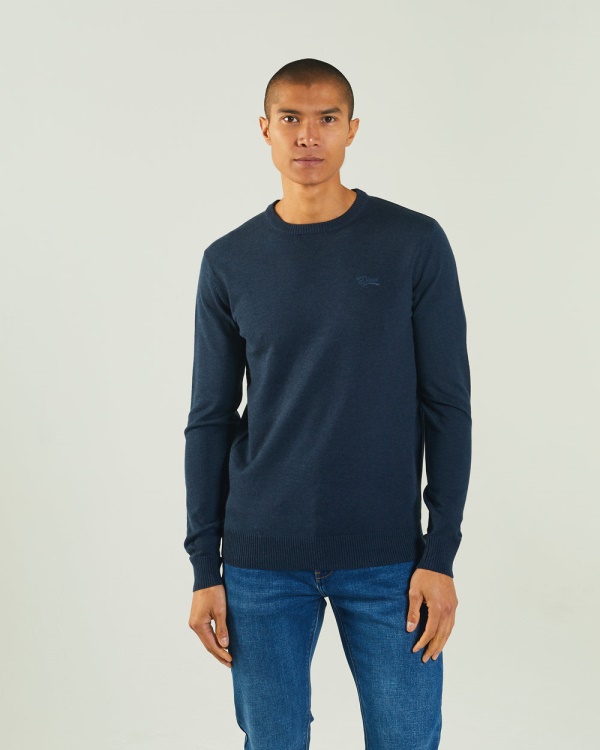 Diesel Dylan Round Neck Eclipse Mel Blue