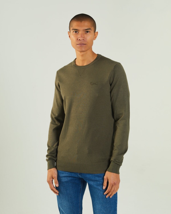 Khaki Diesel Dylan Round Neck Combat Green