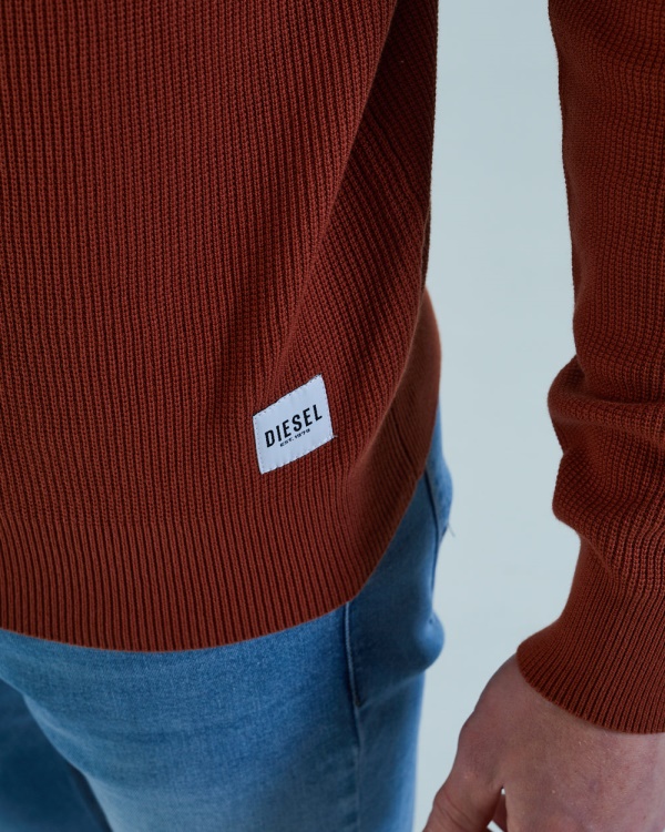 Diesel Millard Sweater Jaipur Ginger Red