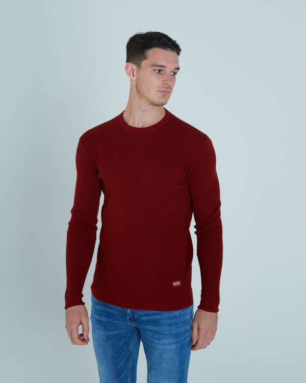 Warren Sweater Rust Red Mel Diesel