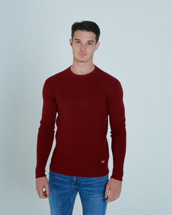 Warren Sweater Rust Red Mel Diesel