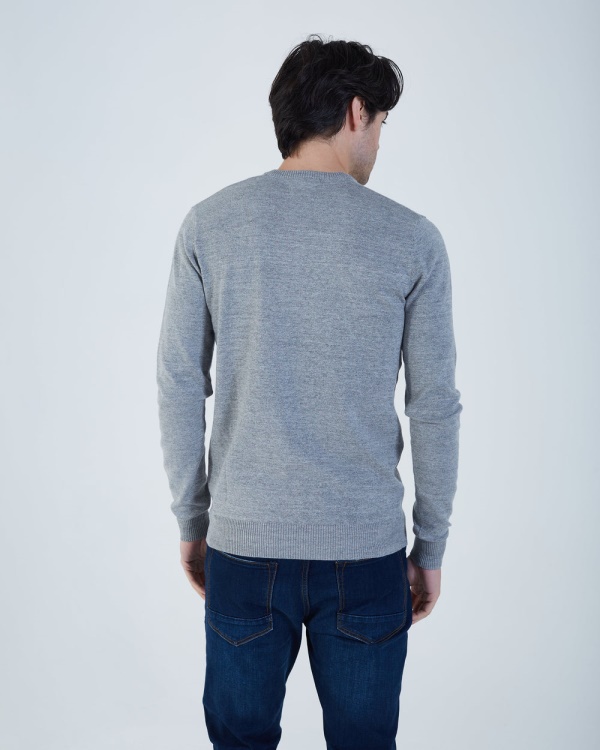 Grey Tom V Neck Gravel Diesel