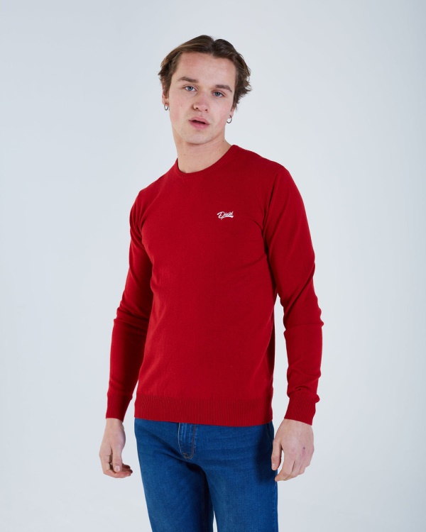 Diesel Dale Round Neck High Risk Red Mel