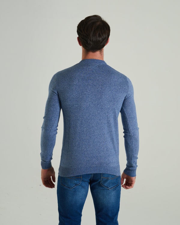 Diesel Tom V Neck Snorkel Blue Melange