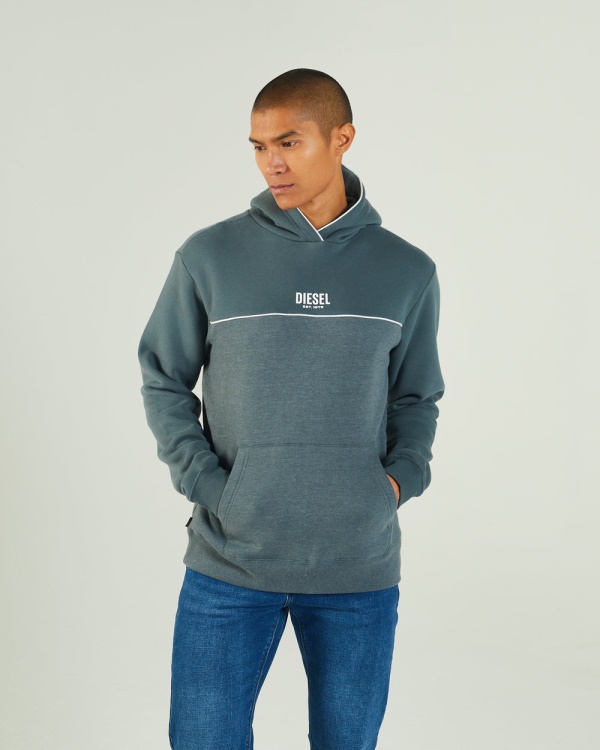 Matt Hoodie Verdi Green Diesel Green