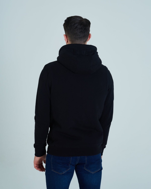 Diesel Bruce Sherpa Lined Zip Black