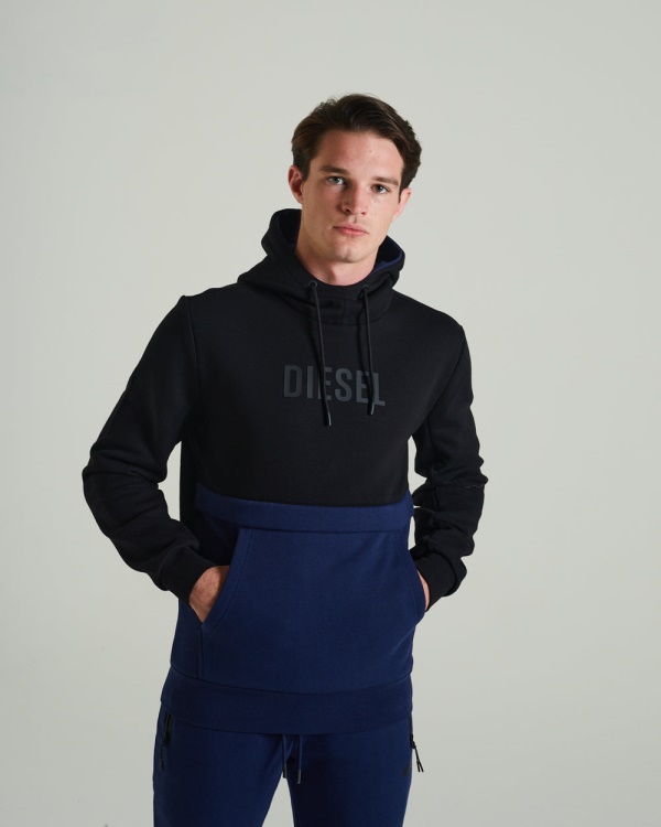 Marcellus Hoodie New Black Diesel