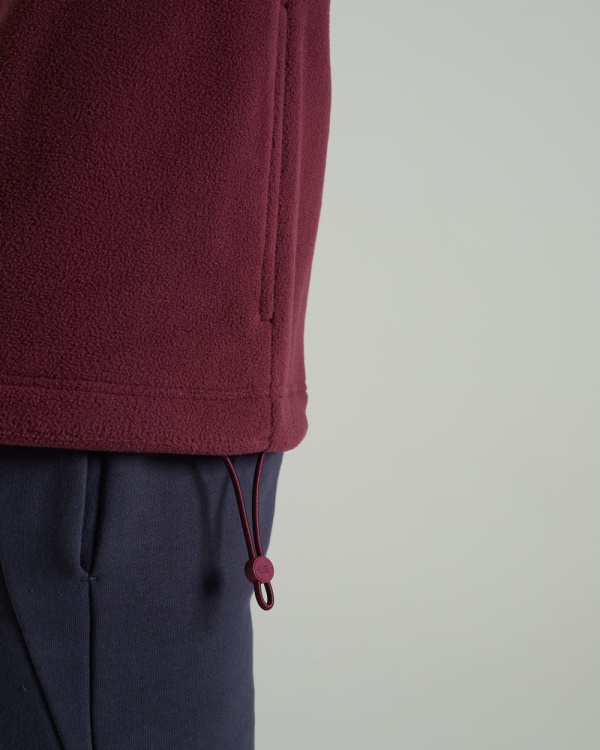 Diesel Trojan Fleece Half Zip Berry Wine