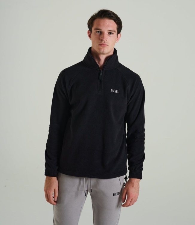 Trojan Fleece Half Zip New Diesel Black
