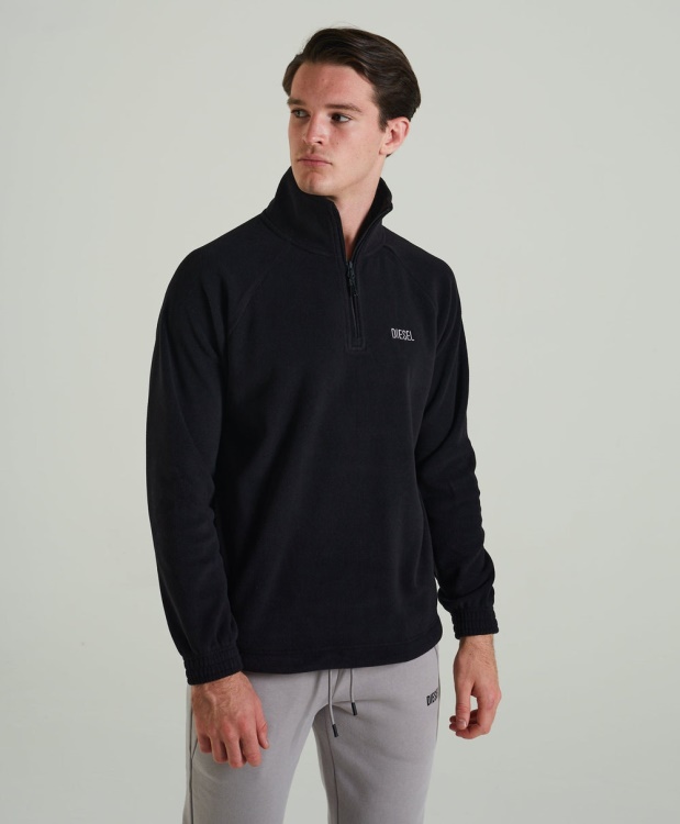 Trojan Fleece Half Zip New Diesel Black