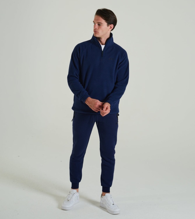 Diesel Trojan Fleece Half Zip Sapphire Blue