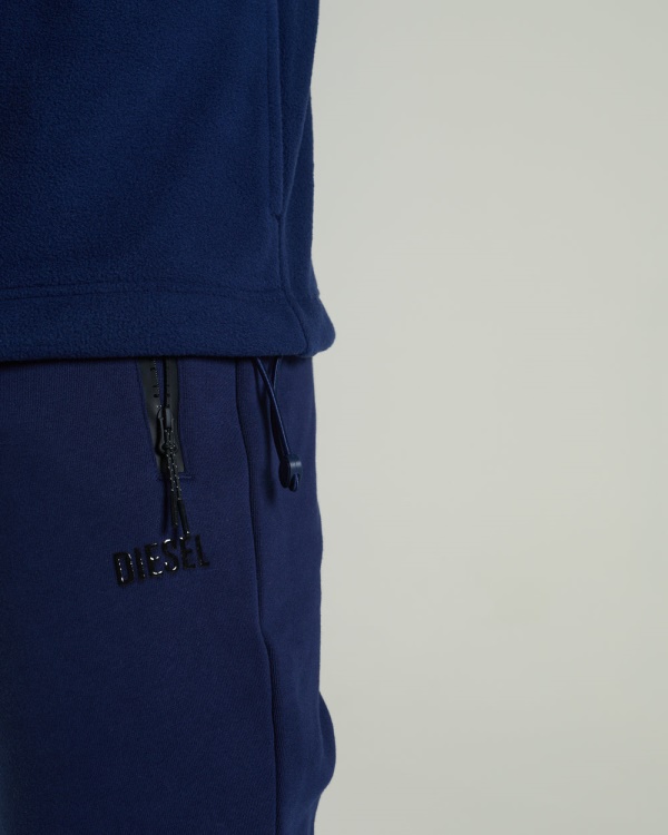 Diesel Trojan Fleece Half Zip Sapphire Blue