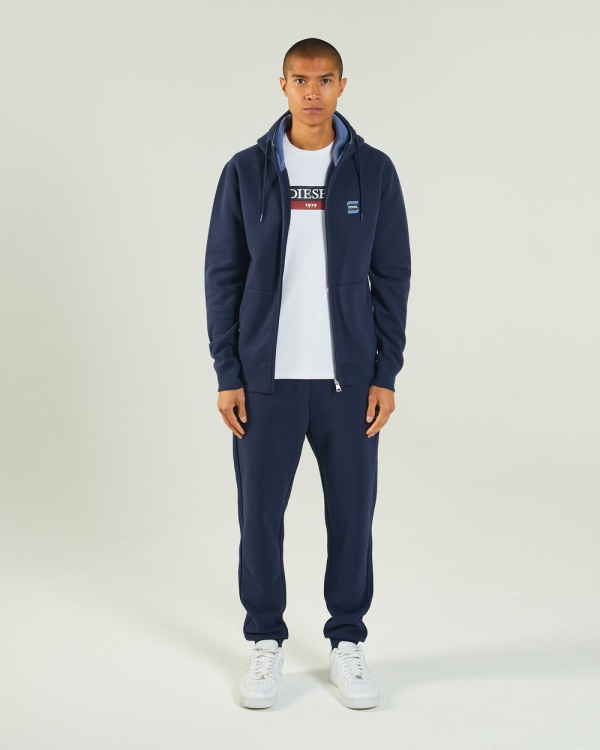 Diesel Harvey Zipper Navy Blazer