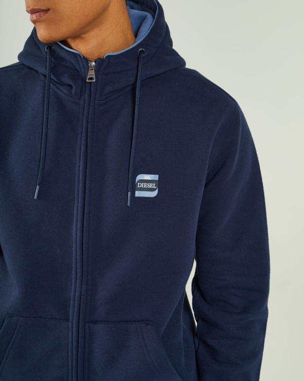 Diesel Harvey Zipper Navy Blazer