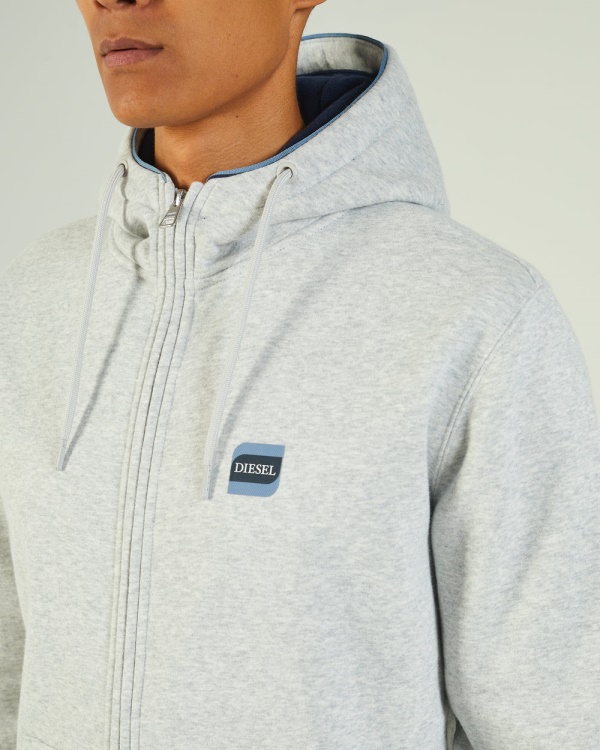 Harvey Zipper Grey Marl Diesel Grey