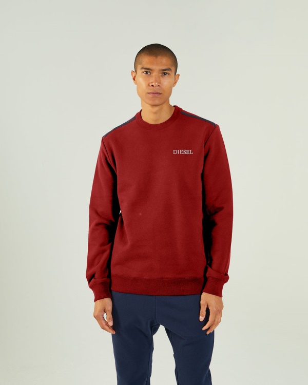 Diesel Harding Sweatshirt Red Dahlia