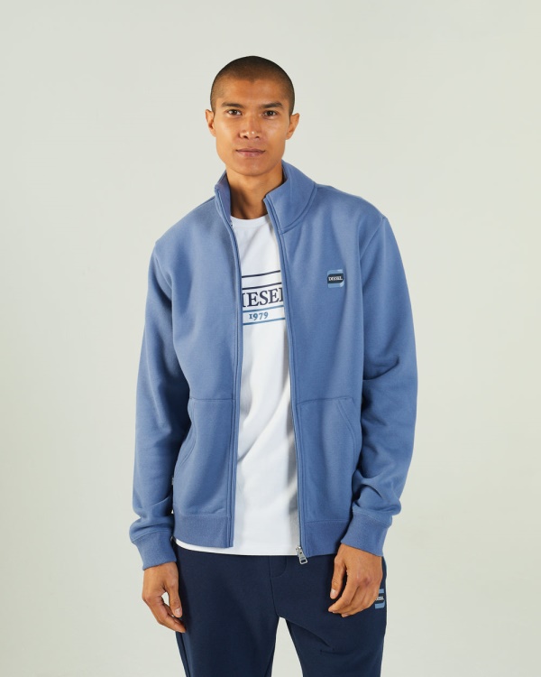Diesel Hayes Funnel Zip Mountain Blue