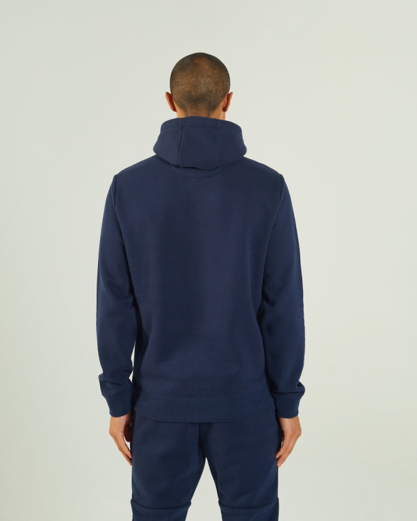 Diesel Hagen Half-Zip Hood Navy Blazer