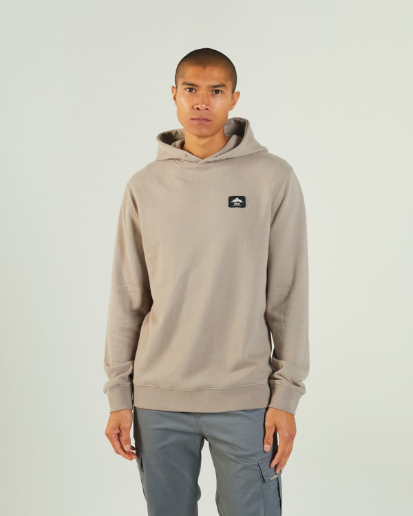 Grey Diesel Everest Hoodie Stone Biscuit
