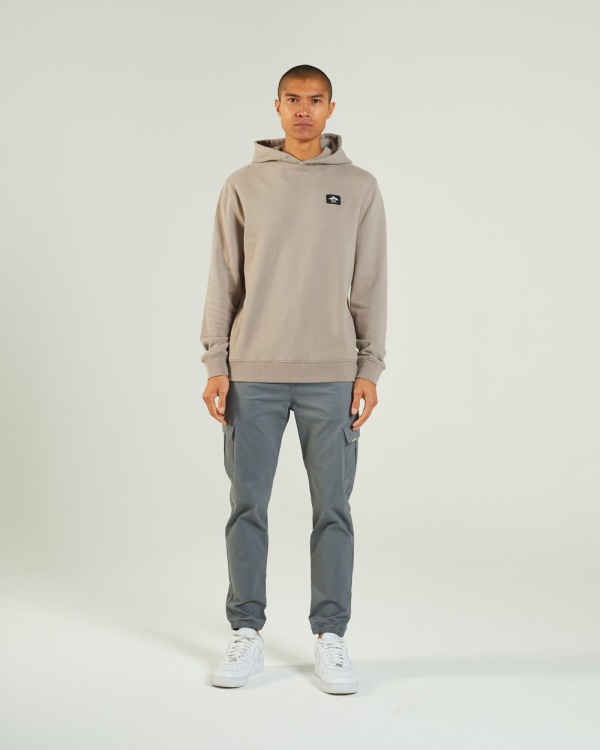 Grey Diesel Everest Hoodie Stone Biscuit