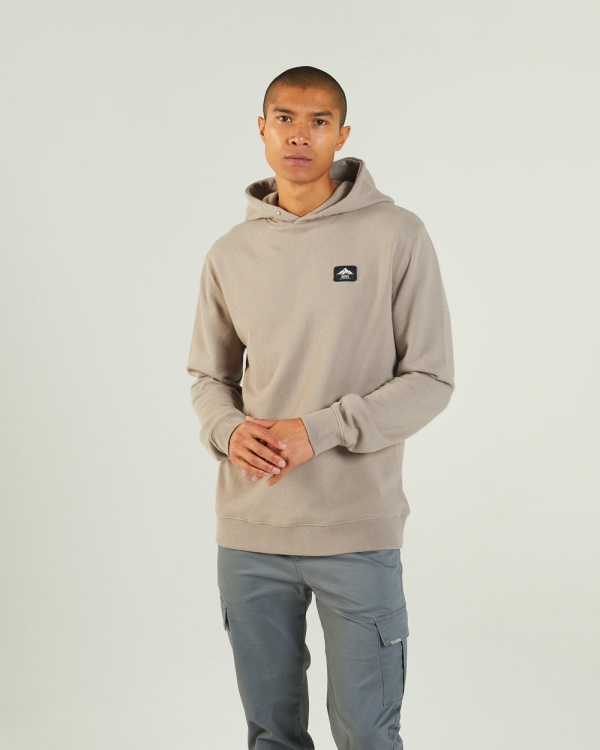 Grey Diesel Everest Hoodie Stone Biscuit