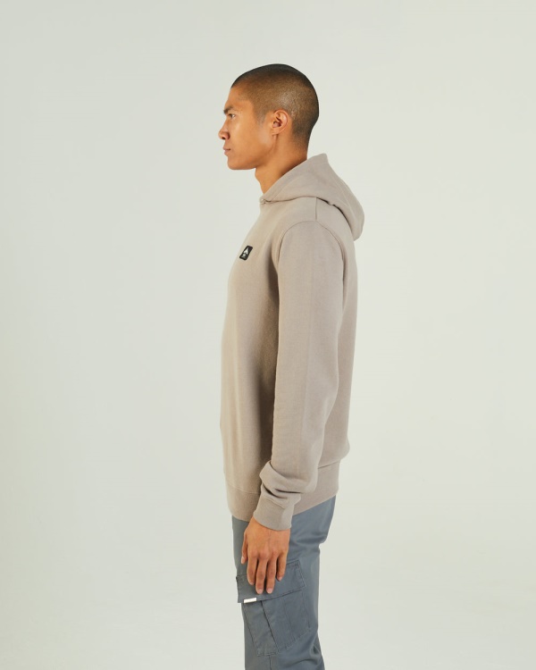 Grey Diesel Everest Hoodie Stone Biscuit