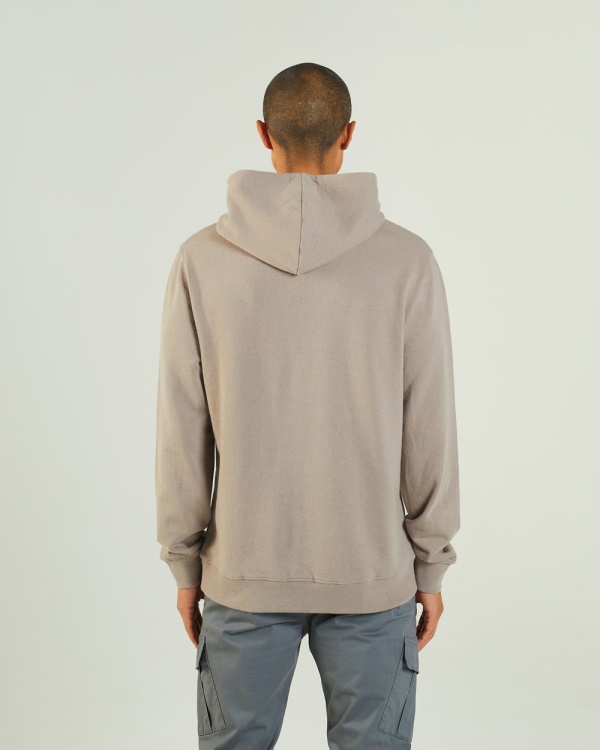 Grey Diesel Everest Hoodie Stone Biscuit