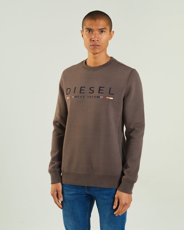 Grey Fredrick Sweatshirt Silt Stone Diesel