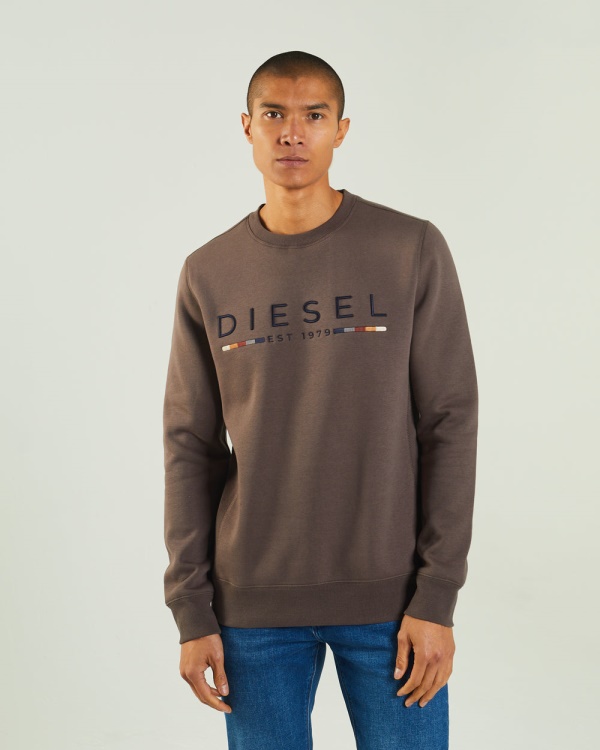 Grey Fredrick Sweatshirt Silt Stone Diesel