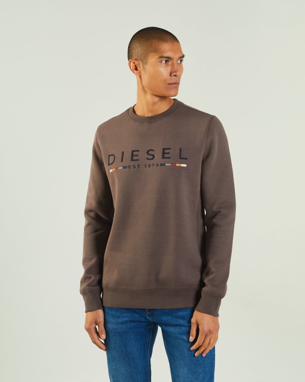 Grey Fredrick Sweatshirt Silt Stone Diesel