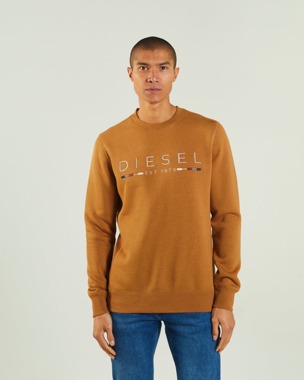 Fredrick Sweatshirt Maple Leaf Diesel Brown