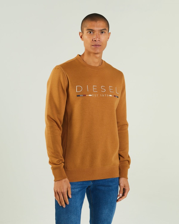 Fredrick Sweatshirt Maple Leaf Diesel Brown