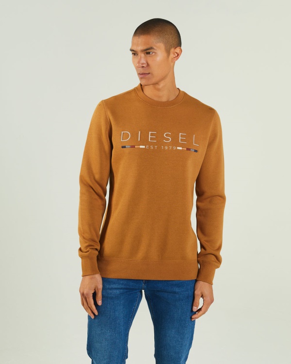Fredrick Sweatshirt Maple Leaf Diesel Brown