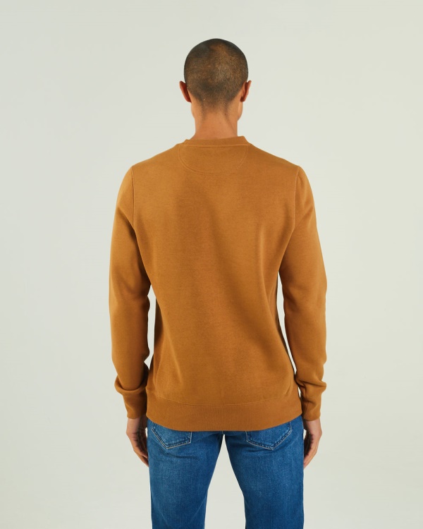 Fredrick Sweatshirt Maple Leaf Diesel Brown