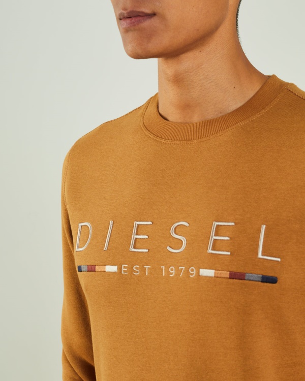 Fredrick Sweatshirt Maple Leaf Diesel Brown