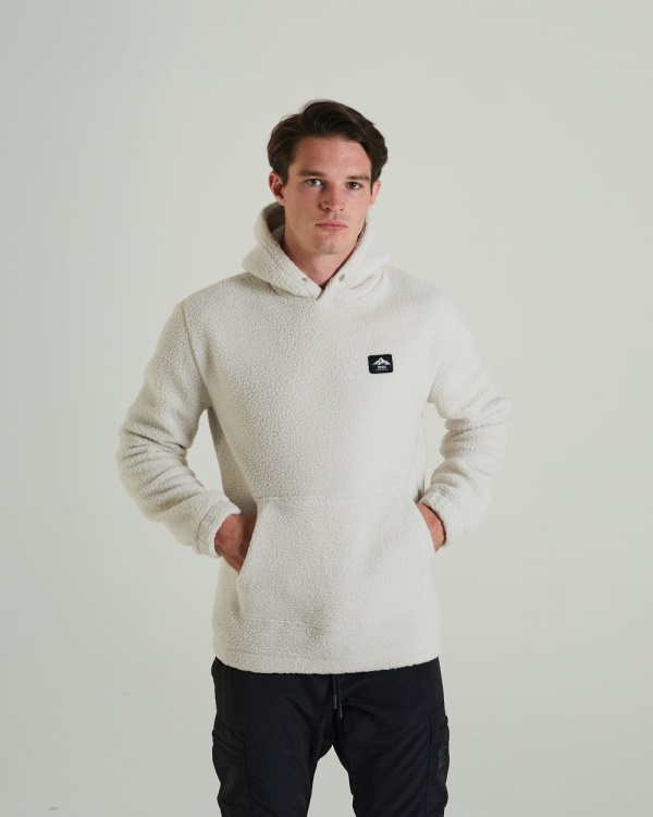 Diesel Arctic Fleece Hoodie Clay Ivory