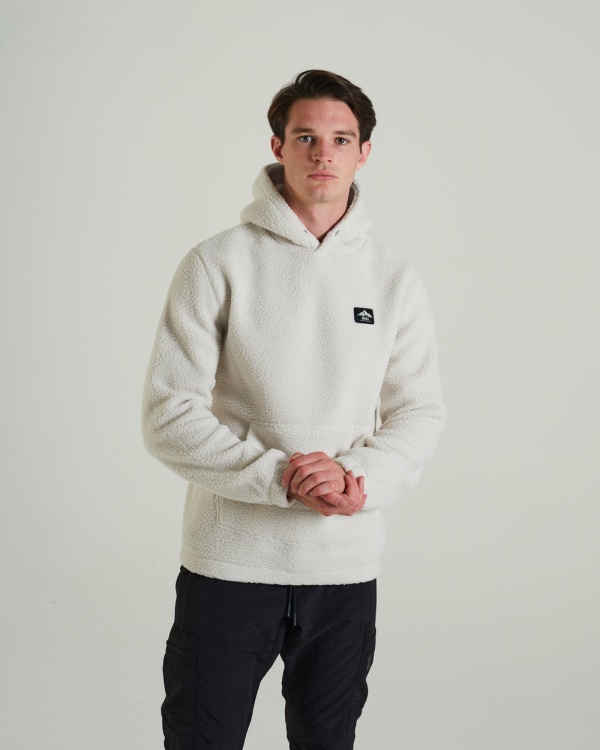 Diesel Arctic Fleece Hoodie Clay Ivory