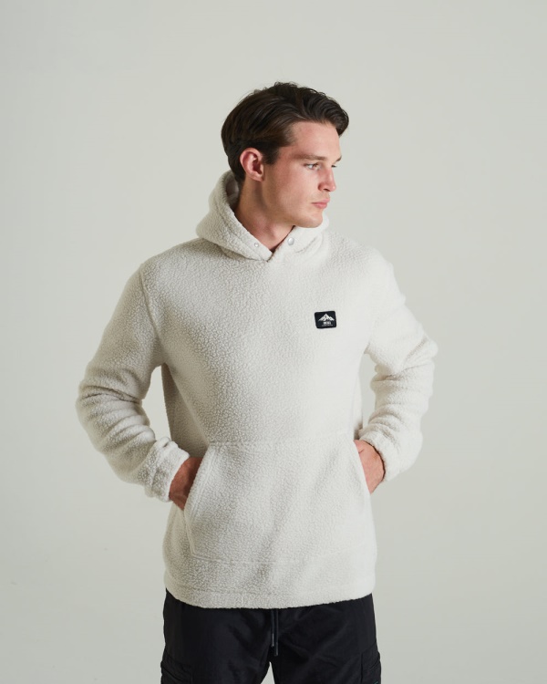 Diesel Arctic Fleece Hoodie Clay Ivory