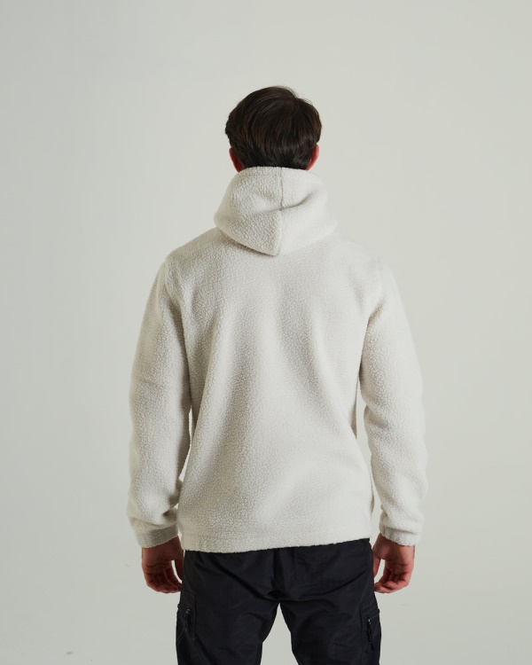 Diesel Arctic Fleece Hoodie Clay Ivory