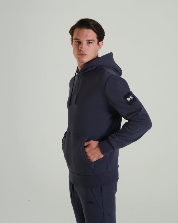 Grey Loki Hoodie Thunder Grey Diesel