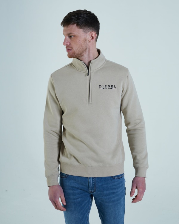 Diesel Dawayne Funnel Neck Wafer Beige