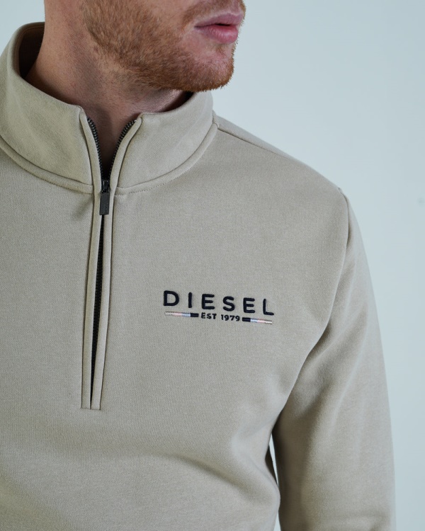 Diesel Dawayne Funnel Neck Wafer Beige