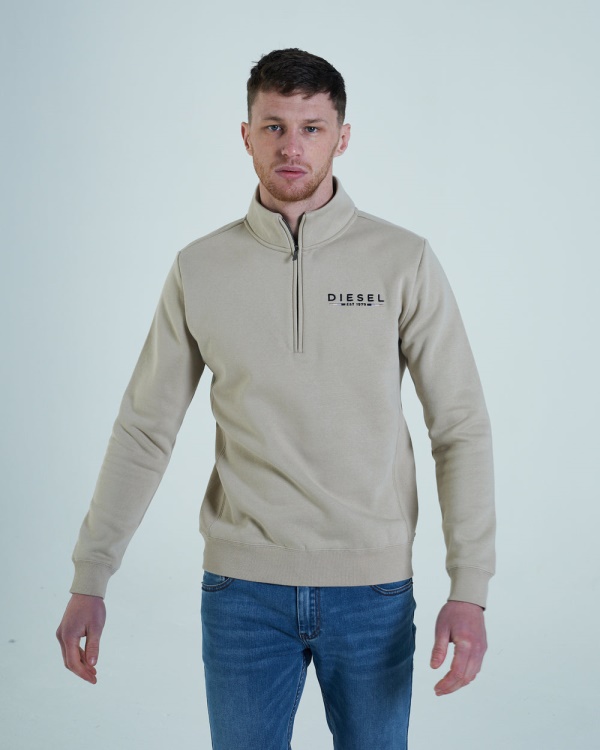 Diesel Dawayne Funnel Neck Wafer Beige