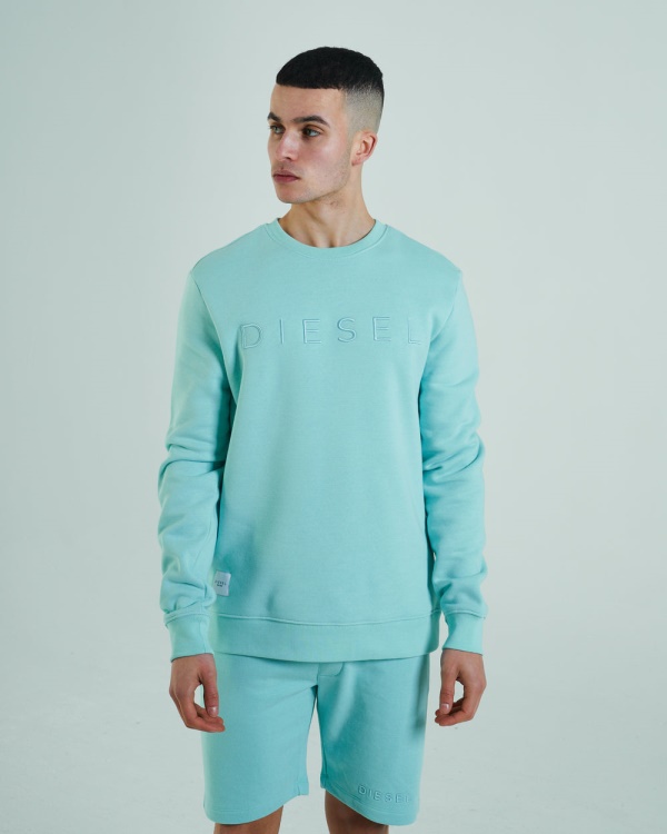 Diesel Shawn Sweatshirt Mint Ice Cream Green